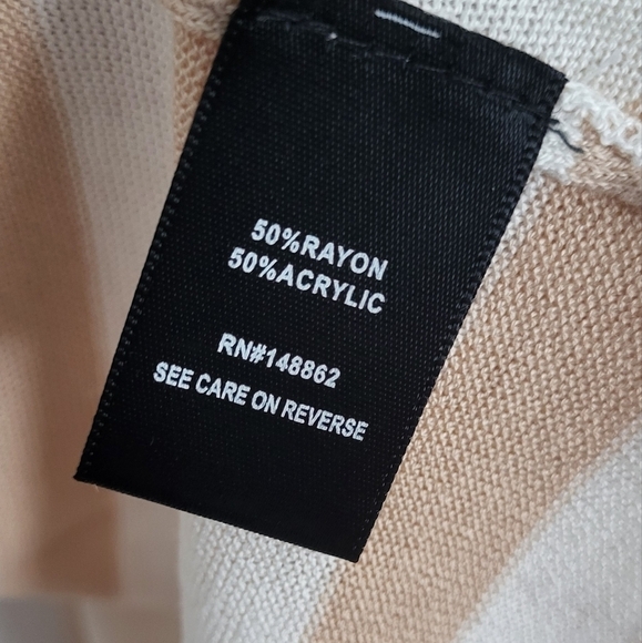 Torrid Stripe Open Front Knit Gauzy Sweater - Picture 6 of 6